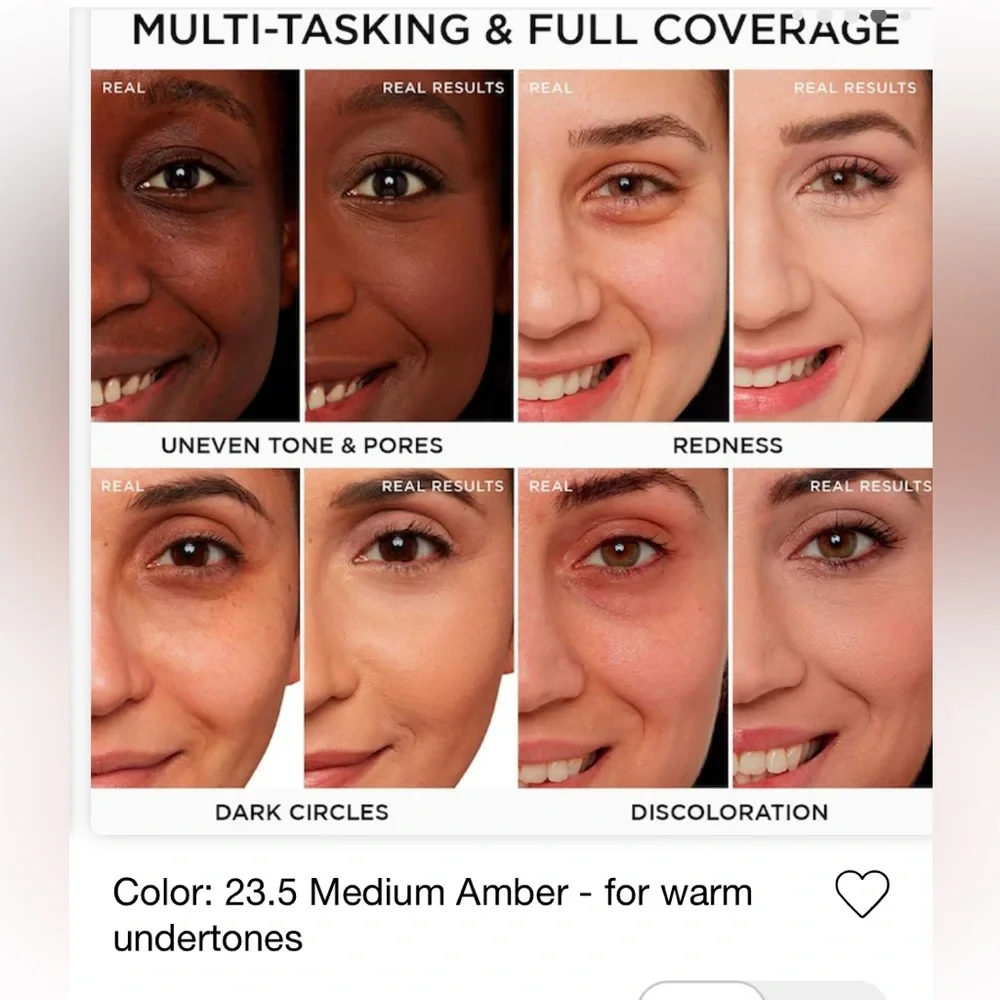 Concealer dark eye circles gone! Can be used for the full face for a fresh look